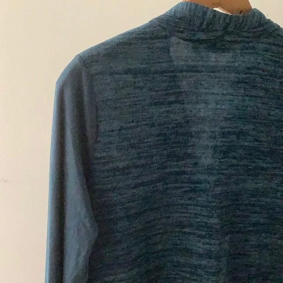 LOGO by Lori Goldstein Knit Cardigan with Faux Suede Details - Picture 12 of 15